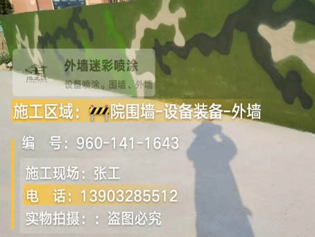 梁平 迷彩漆喷涂价格（按平方米计费）